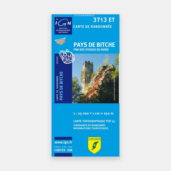 Pays de Bitche / PNR des Vosges du Nord 1/25 3713ET