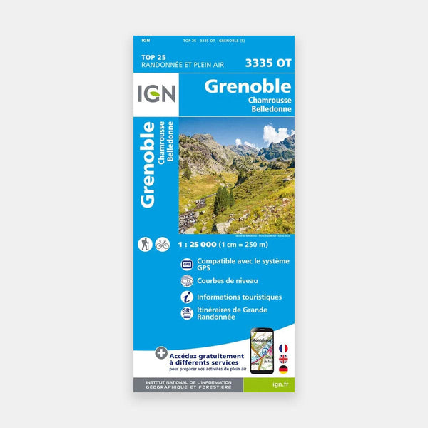 Grenoble - Chamrousse - Belledonne GPS 1/25 3335OT (2022)