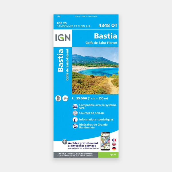 Bastia / Golfe de St-Florent GPS 1/25 4348OT