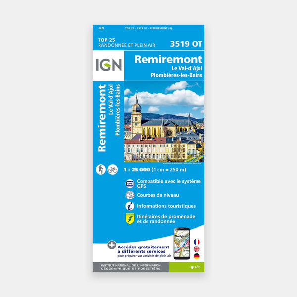 Remiremont / Plombières-les-Bains / PNR Ballons des Vosges 1/25 3519OT (2020)