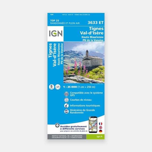 Tignes / Val d'Isère / Haute Maurienne / PN de la Vanoise 1/25 3633ET (2018)