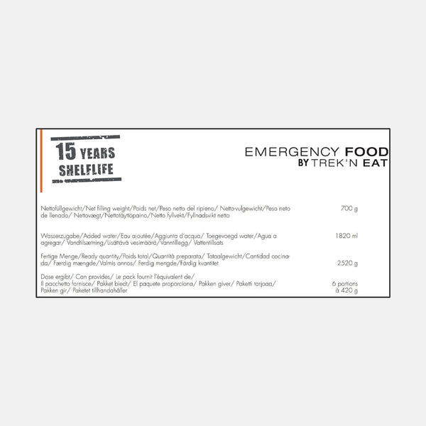 Emergency Food Can 700g Chicken in Curried Rice (2021)
