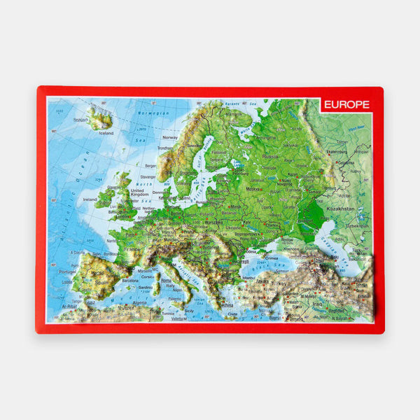Europe - Carte postale en relief