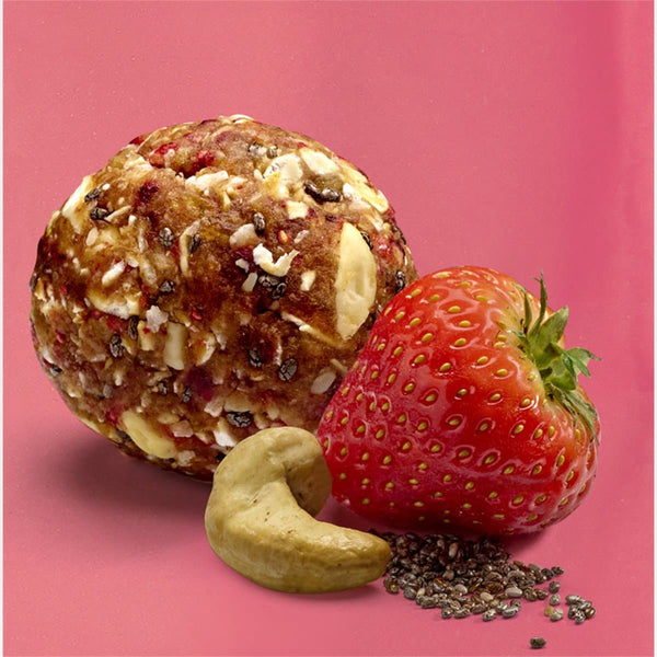 Energy Balls Strawberries and Chia Seeds