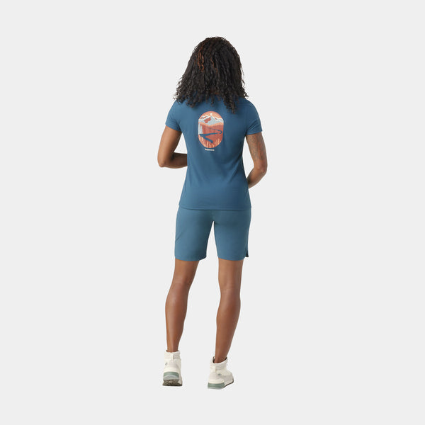 Denver Skyline Graphic Short Sleeves Slim T-Shirt Women (2023)