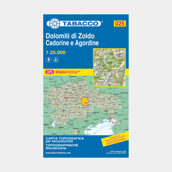 Dolomiti di Zoldo 025 GPS Cadorine e Agordine 1/25
