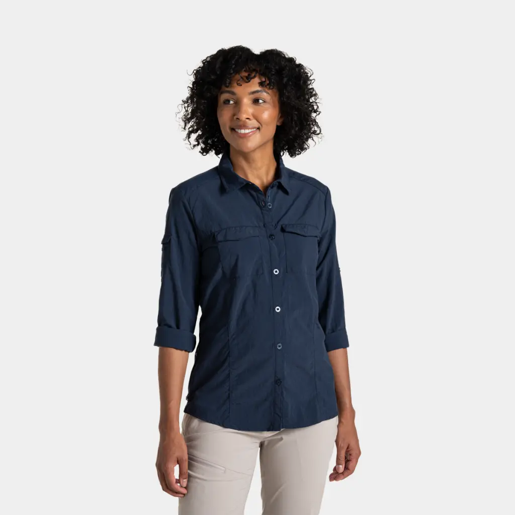 NosiLife Adventure III Long Sleeve Shirt Women Blue Navy