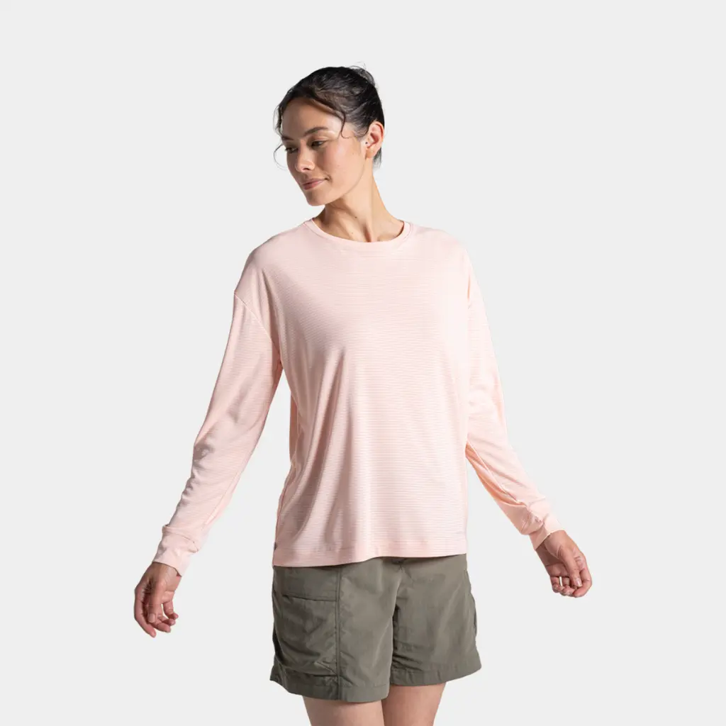 NosiLife SolarShield+ Long Sleeved T-Shirt Women Sherbert