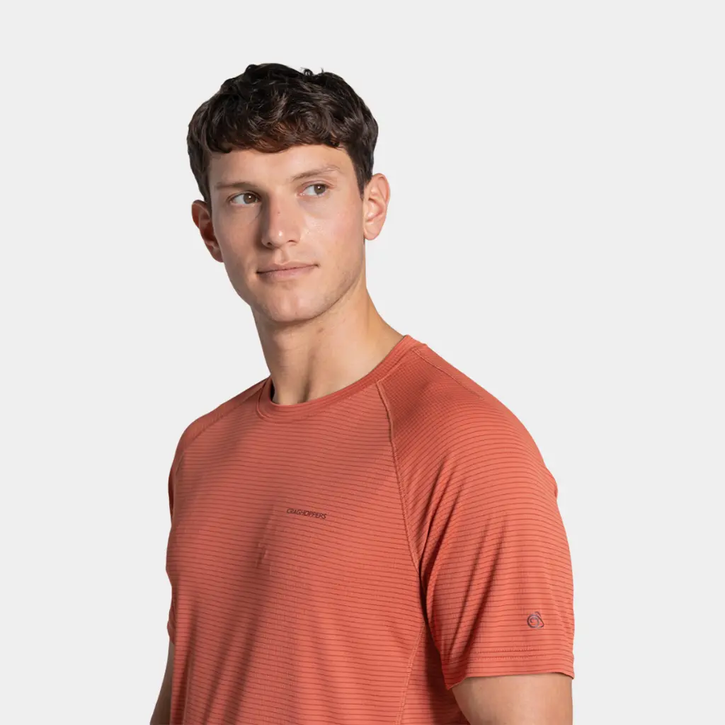 NosiLife SolarShield+ Short Sleeved T-Shirt Dark Sahara