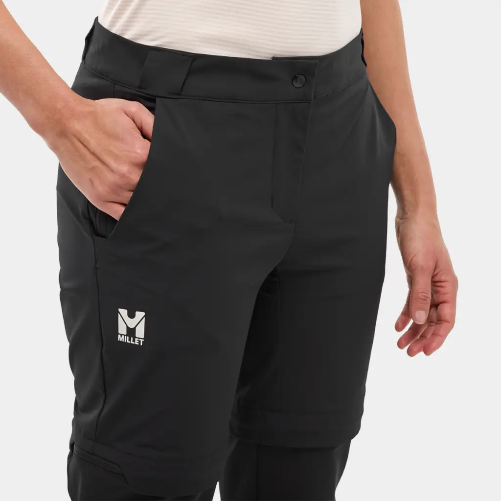 Ubic Stretch Zip Off Pants Women Black