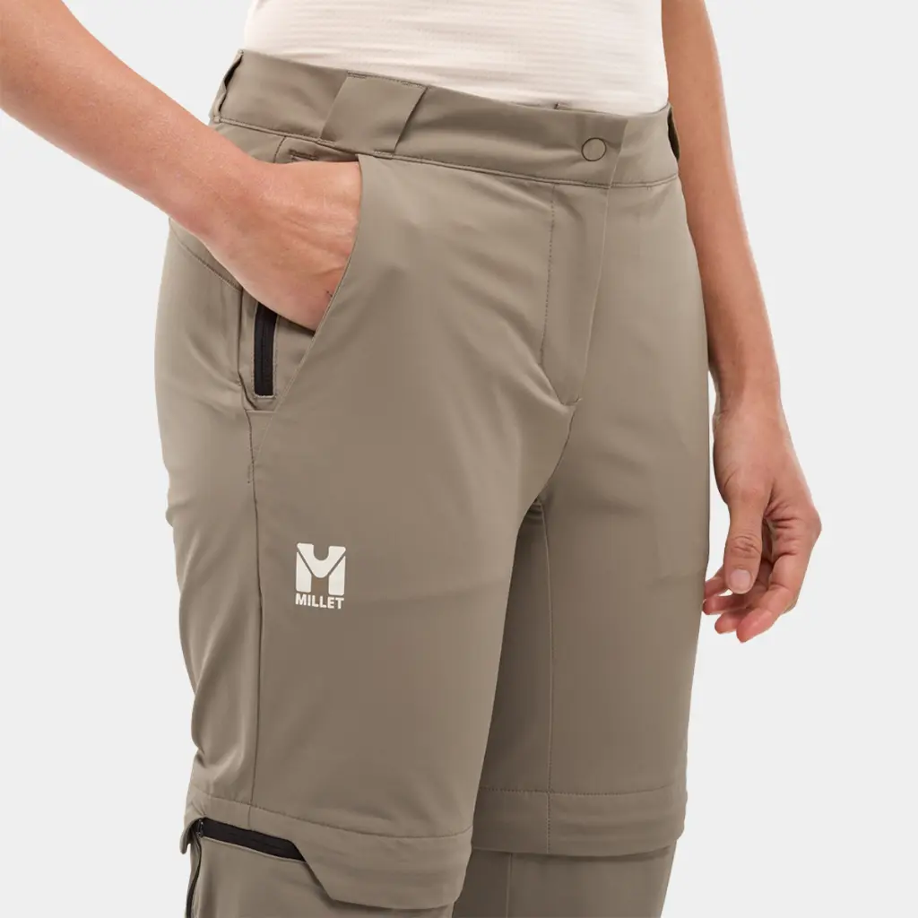 Ubic Stretch Zip Off Pants Women Dorite