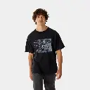 Kragg Cotton Lithographica Shirt Short Sleeves Black