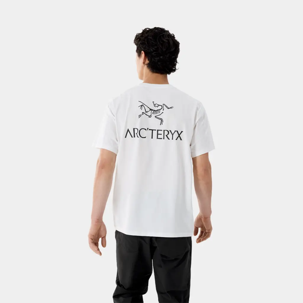 Kragg SL Cotton Bird Word Short Sleeves White Light / Black