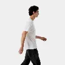 Kragg SL Cotton Bird Word Short Sleeves White Light / Black
