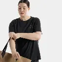 Kragg SL Cotton Emblem Crew Short Sleeves Women Black