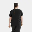 Kragg SL Cotton Emblem Crew Short Sleeves Women Black
