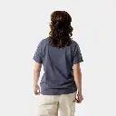 Kragg SL Cotton Emblem Crew Short Sleeves Women Dark Stratus