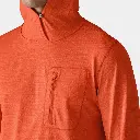 Cap Cool Sun Hoody Coal Orange / Light Coal Orange X-Dye