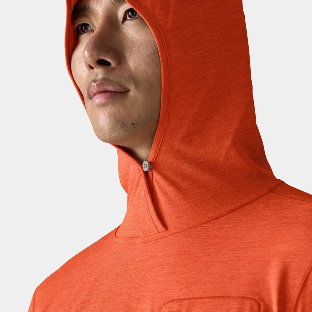 Cap Cool Sun Hoody Coal Orange / Light Coal Orange X-Dye