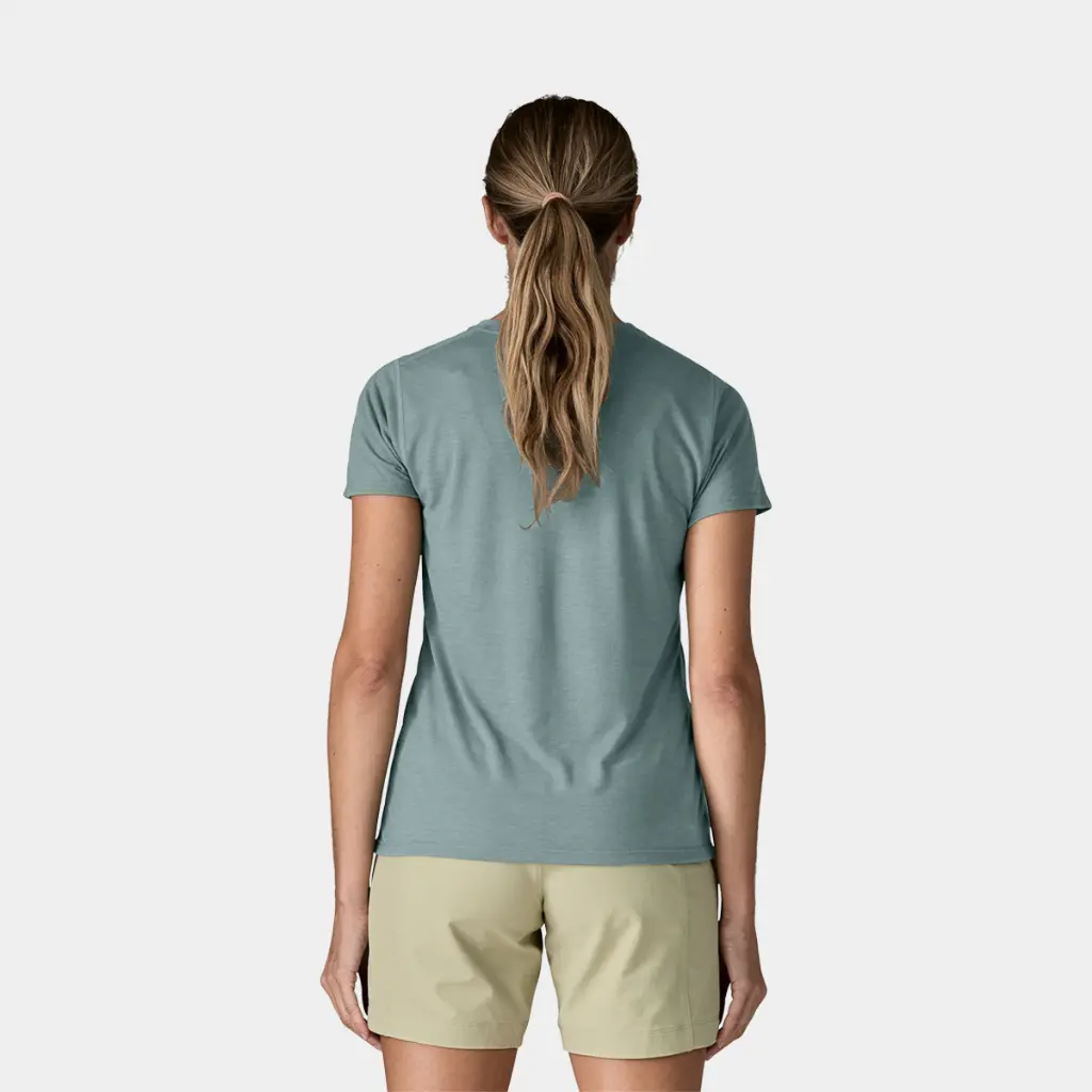 Cap Cool Trail Shirt Women Blue Sage