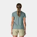 Cap Cool Trail Shirt Women Blue Sage