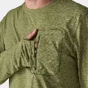 Long SLeeves Cap Cool Sun Shirt Caper Green / Buckhorn Green X-Dye