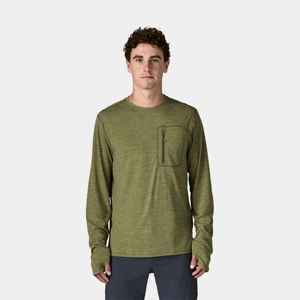 Long SLeeves Cap Cool Sun Shirt Caper Green / Buckhorn Green X-Dye