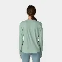 Long SLeeves Cap Cool Sun Shirt Women Thermal Blue - Thin Ice X-Dye