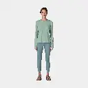 Long SLeeves Cap Cool Sun Shirt Women Thermal Blue - Thin Ice X-Dye