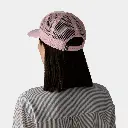 P-6 Logo Trucker Hat White w/Quiet Violet