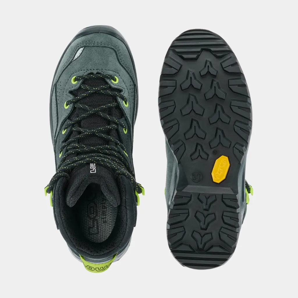 Wandax GTX Mid Kids Dark Petrol / Lime