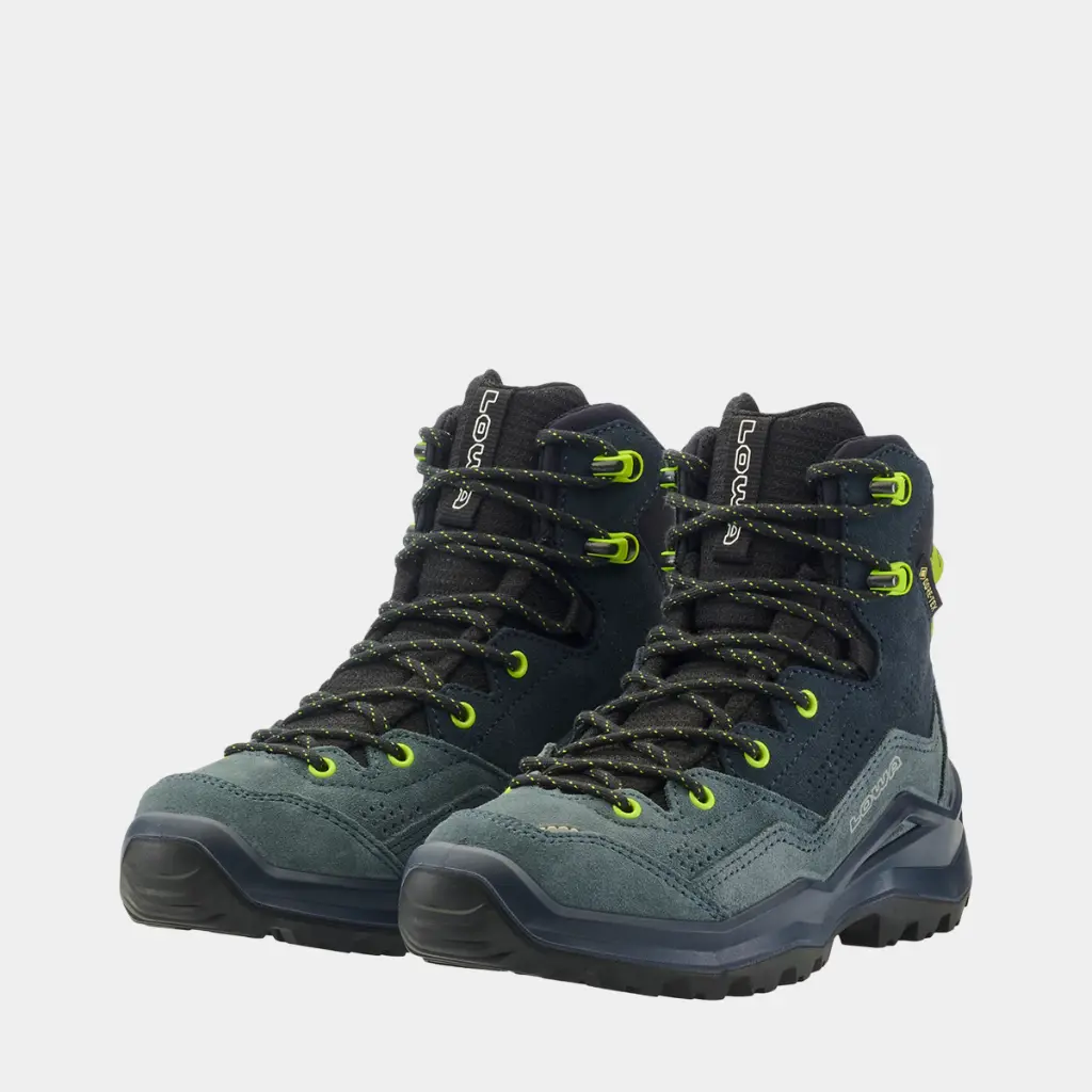Wandax GTX Mid Kids Dark Petrol / Lime