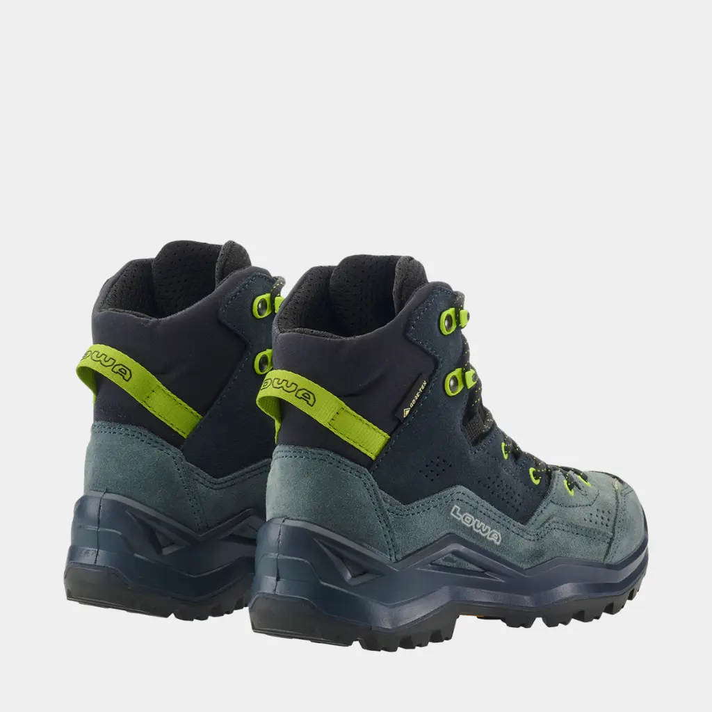 Wandax GTX Mid Kids Dark Petrol / Lime