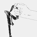 Makalu FX TA Black / Stone Blue Dark / White