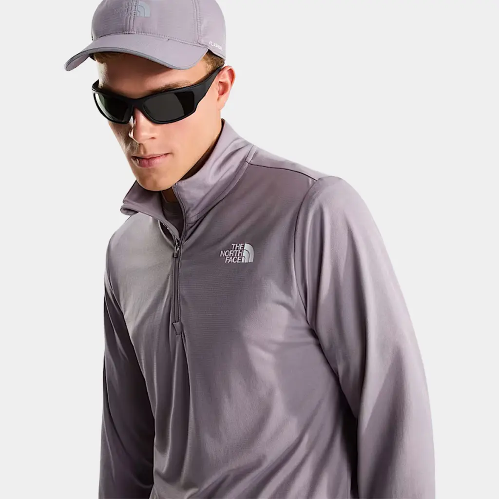 24/7 1/4 Zip Tee Transcendent Grey