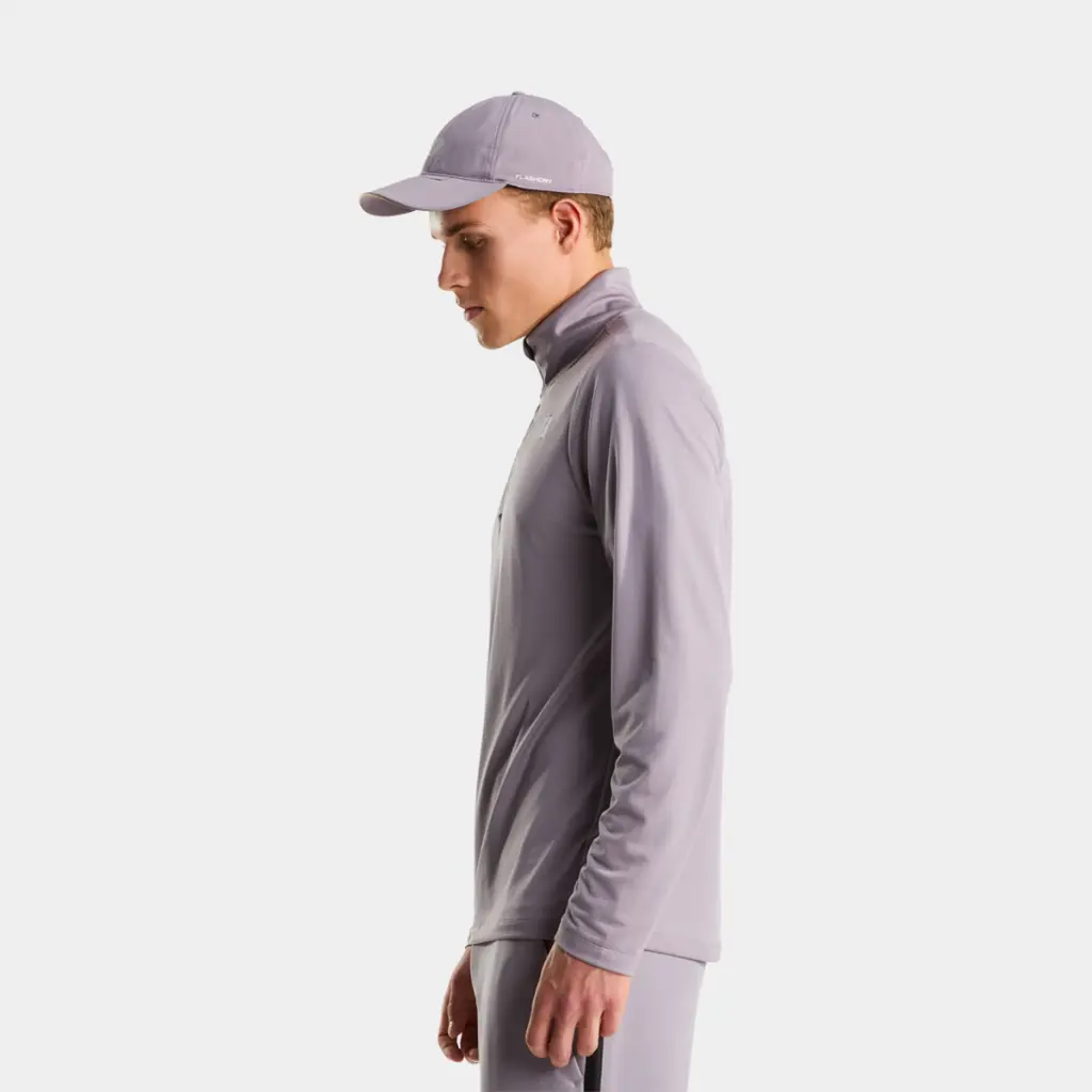 24/7 1/4 Zip Tee Transcendent Grey