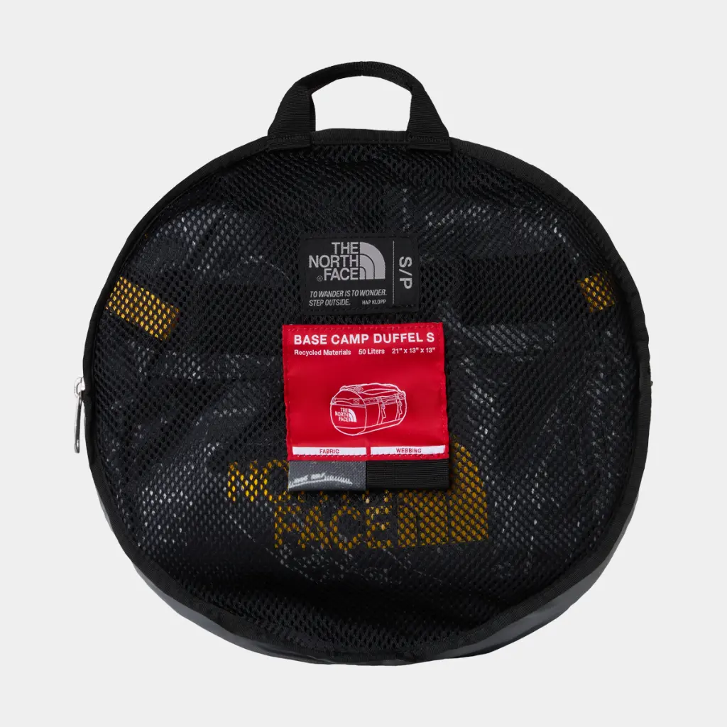 Base Camp Duffel S Anthracite Grey Conrad Topos Print / Summit Gold