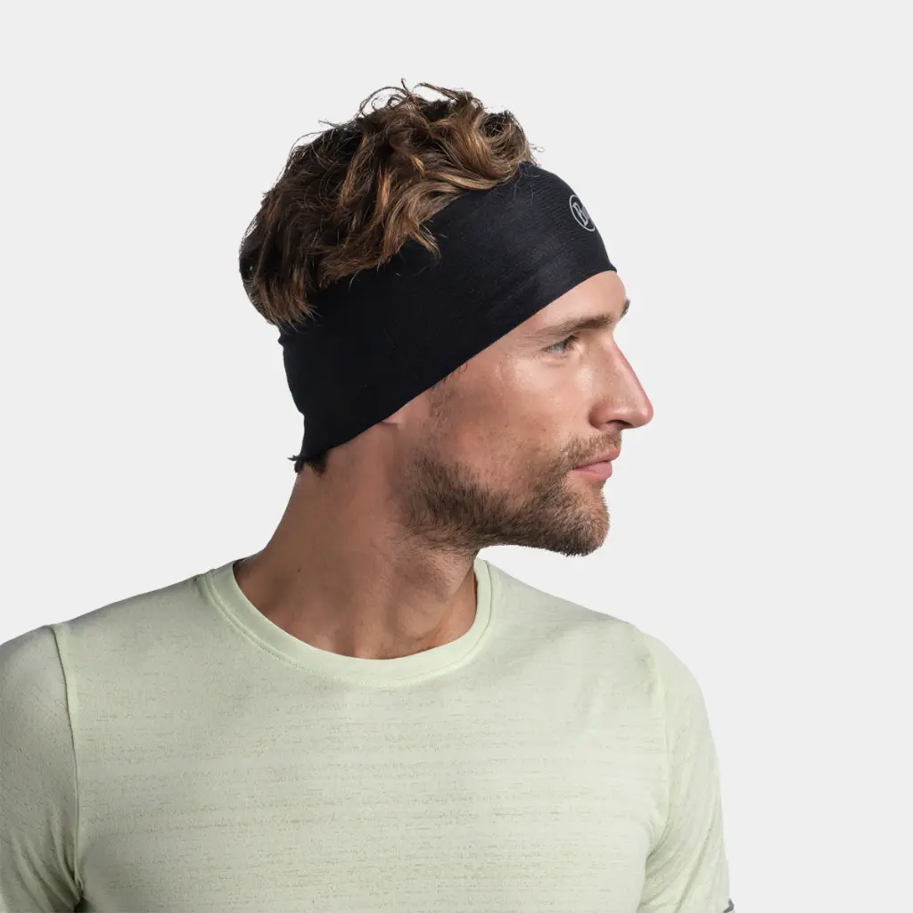 CoolNet UV Wide Headband Solid Black