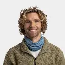 Lightweight Merino Wool Tubular Solid Lake Blue