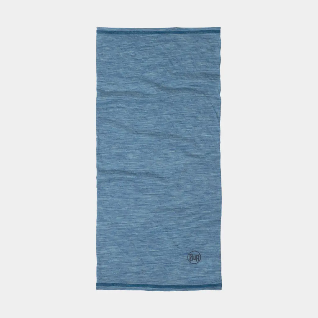 Lightweight Merino Wool Tubular Solid Lake Blue