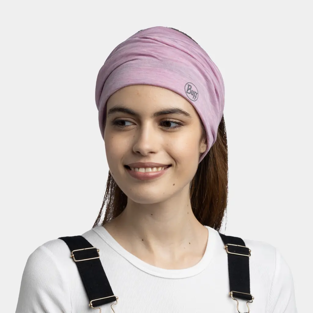 Lightweight Merino Wool Tubular Solid Pansy