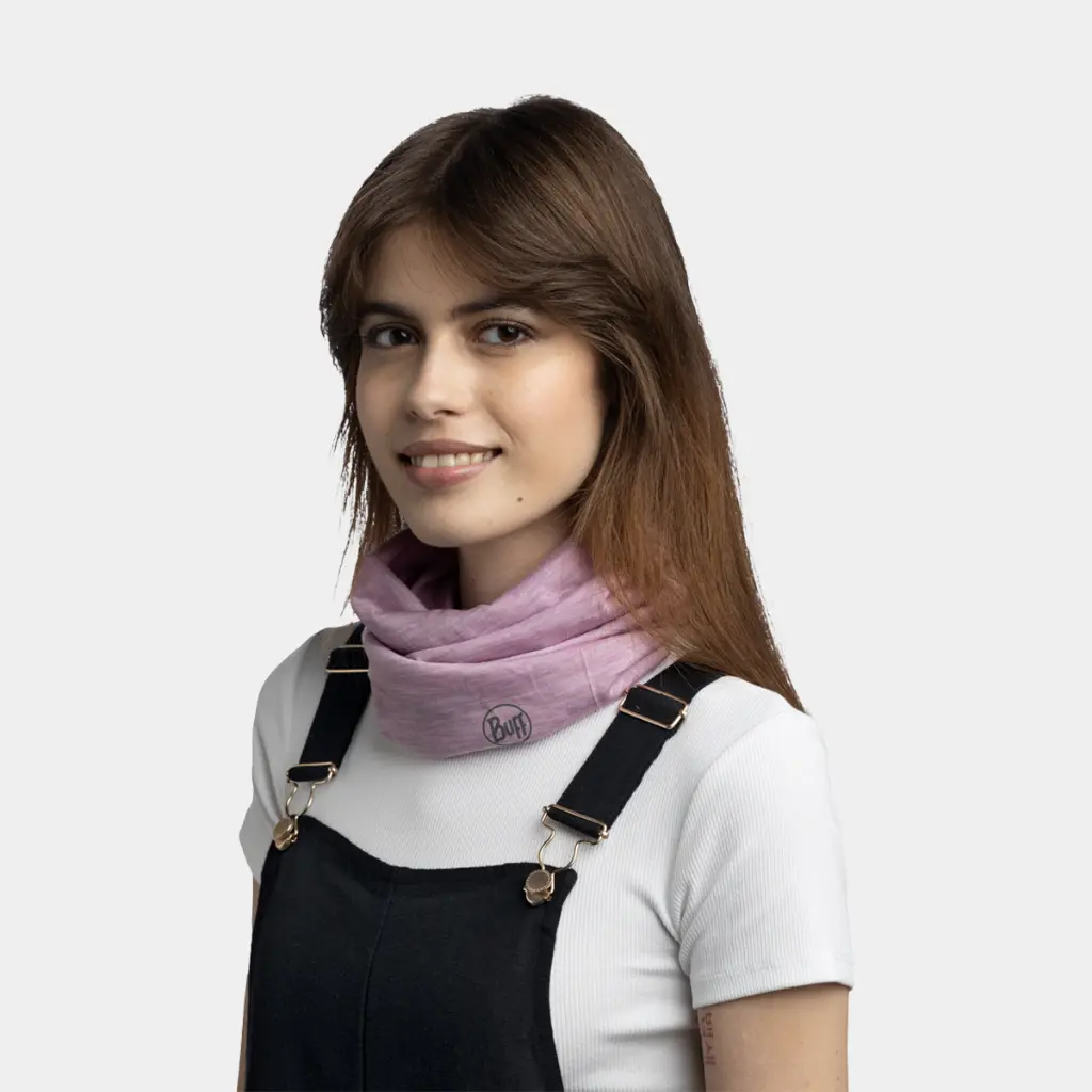 Lightweight Merino Wool Tubular Solid Pansy