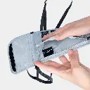 Travel Neck Wallet Star Grey