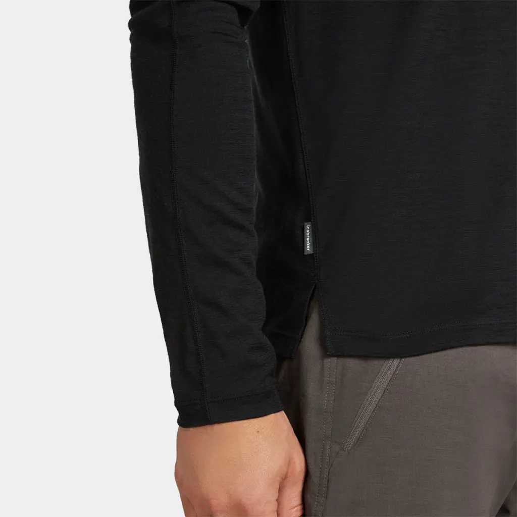 Ace Long Sleeves Tee 150 UPF Black