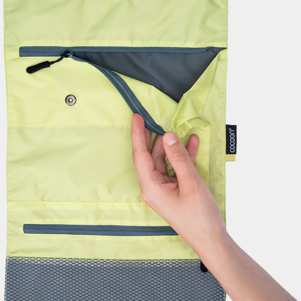 Hanging Toiletry Kit Minimalist Light Star Grey / Wild Lime