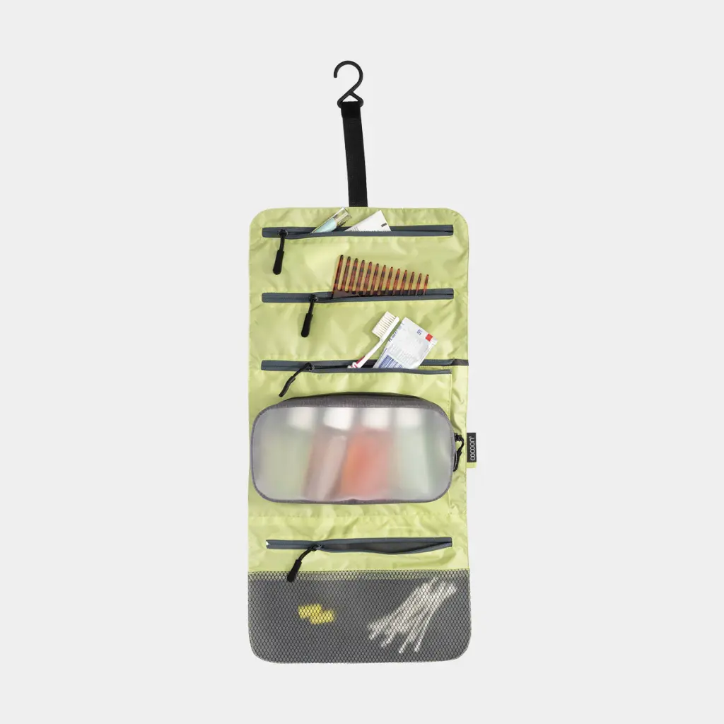 Hanging Toiletry Kit Minimalist Light Star Grey / Wild Lime