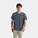 Cormac Crew Short Sleeves Dark Stratus
