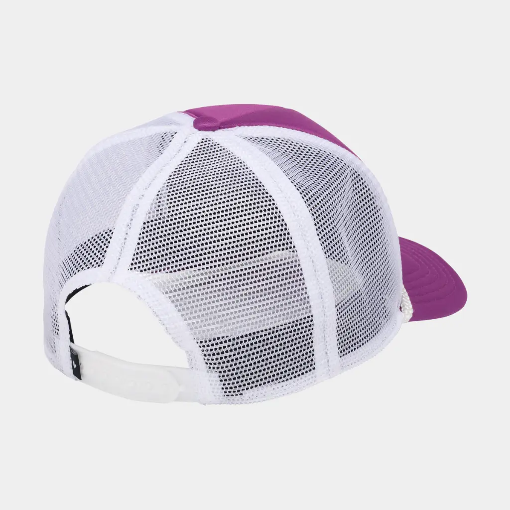 Flat Bill Trucker Hat Piton Purple / White Mountainscape