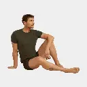 Anatomica Short Sleeves Crewe Dark Loden