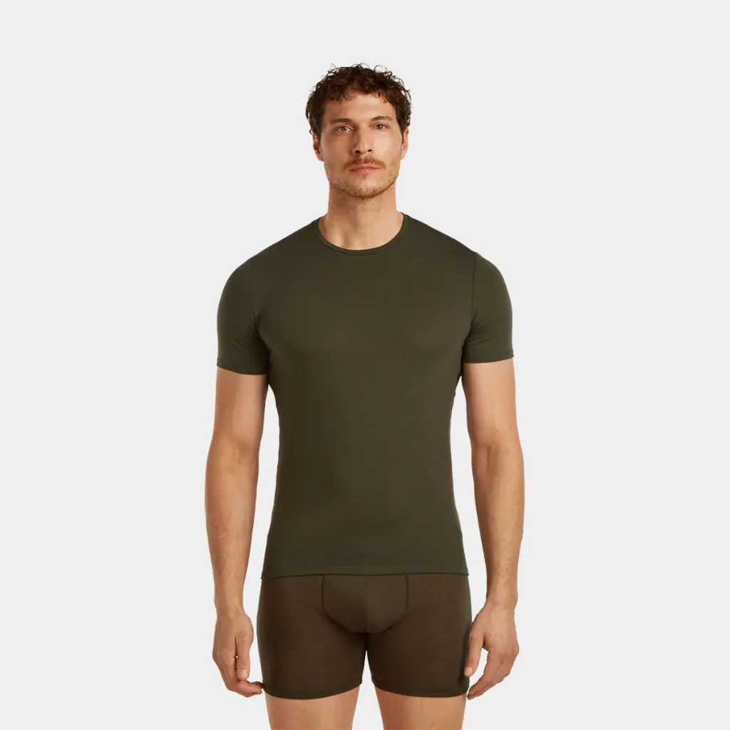 Anatomica Short Sleeves Crewe Dark Loden